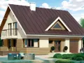 Jakie kolory elewacji wybrać do brązowego dachu i białych okien?