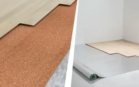 Dwa rodzaje podkładów pod panele laminowane: korek i folia. Wybór zależy od potrzeb.