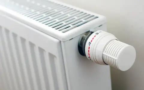 Biały grzejnik z termostatem. Różne rodzaje grzejników oferują różne sposoby regulacji temperatury.