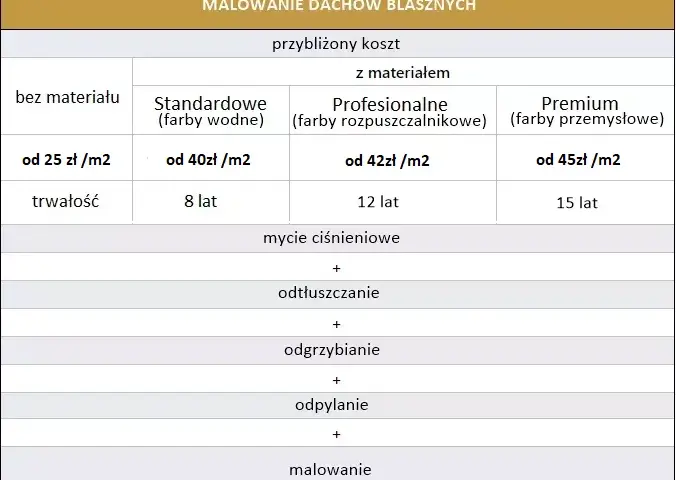 Ile kosztuje malowanie dachu z blachy? Sprawdź ceny i porady
