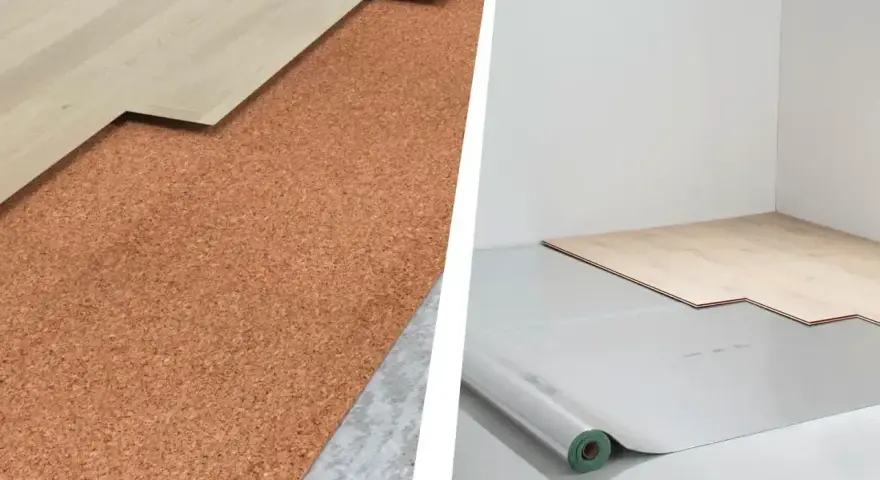 Dwa rodzaje podkładów pod panele laminowane: korek i folia. Wybór zależy od potrzeb.